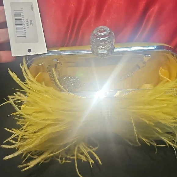 Ostrich Feathered Mini Evening Bag - Picture 5 of 10